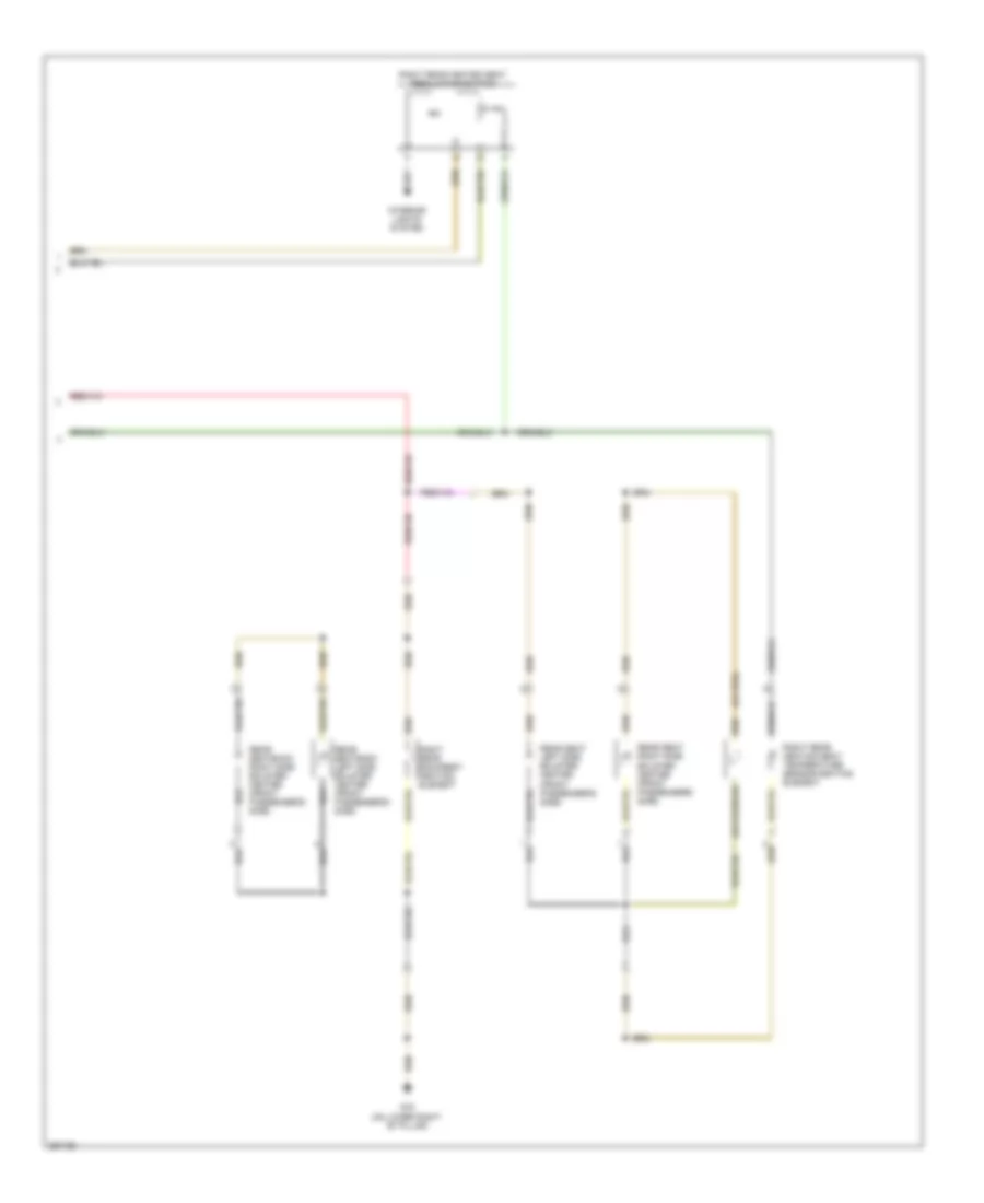 Rear Heated Seats Wiring Diagram, with Sport Seats (2 of 2) for Volkswagen Passat Turbo 2008