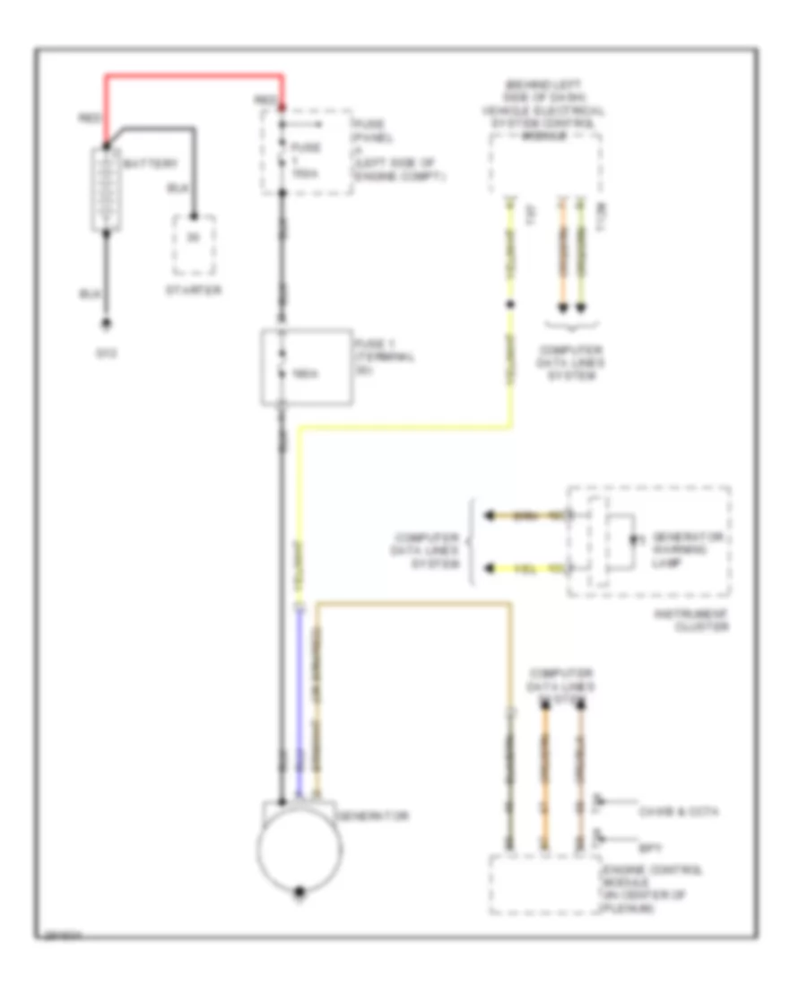 2 0L Charging Wiring Diagram for Volkswagen Passat Turbo 2008