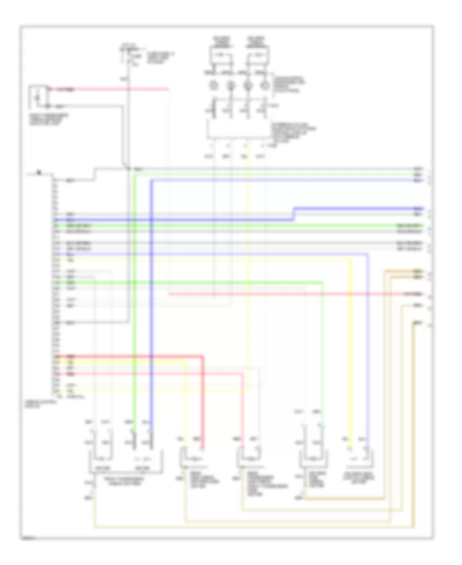 Supplemental Restraints Wiring Diagram with Rear Side Air Bag 1 of 3 for Volkswagen Passat Turbo 2008