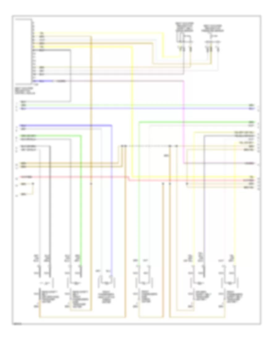 Supplemental Restraints Wiring Diagram, with Rear Side Air Bag (2 of 3) for Volkswagen Passat Turbo 2008