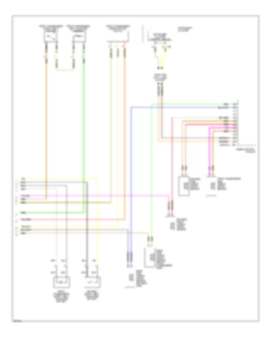 Supplemental Restraints Wiring Diagram, without Rear Side Air Bag (2 of 2) for Volkswagen Passat Turbo 2008