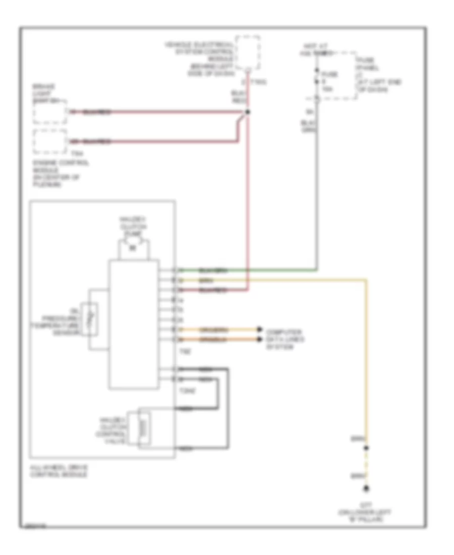 AWD Wiring Diagram for Volkswagen Passat Turbo 2008