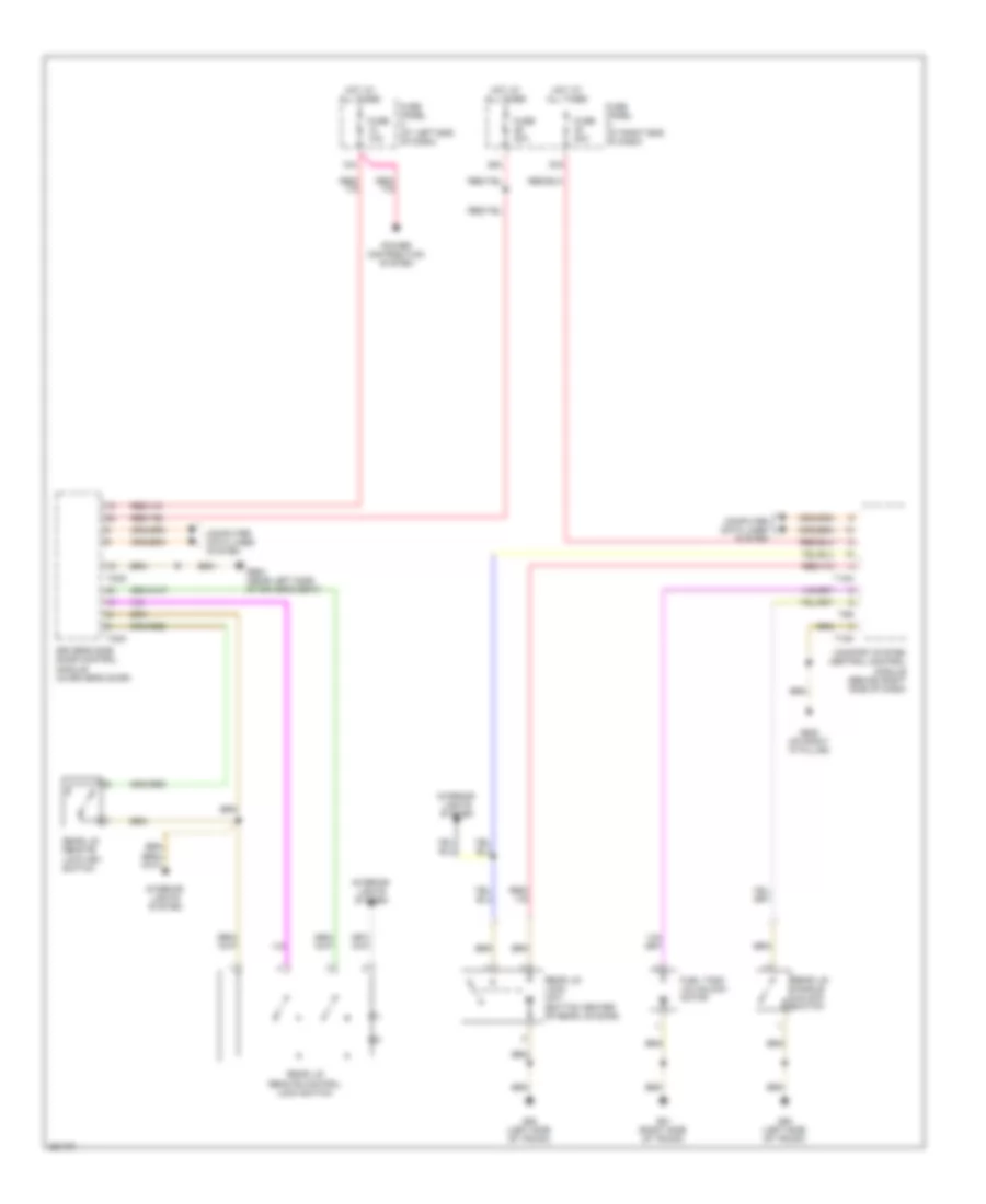 Trunk  Fuel Door Release Wiring Diagram Sedan for Volkswagen Passat Turbo 2008