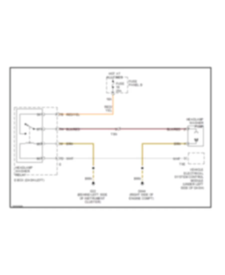 схема шайбы фары для Volkswagen Touareg TDI Executive 2011