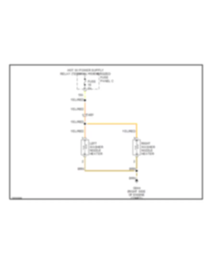 Электросхема быстрого подогрева для Volkswagen Touareg TDI Executive 2011