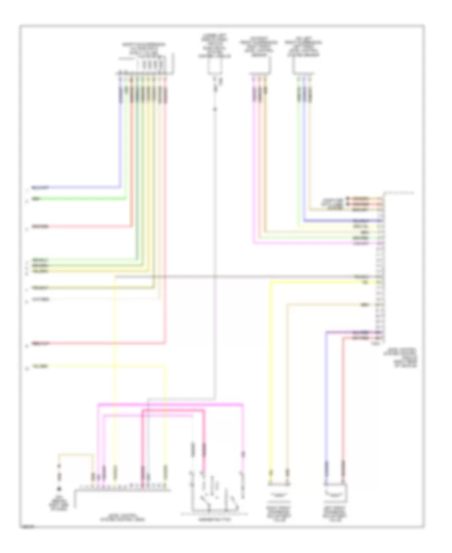 Electronic Suspension Wiring Diagram 2 of 2 for Volkswagen Touareg TDI Executive 2011