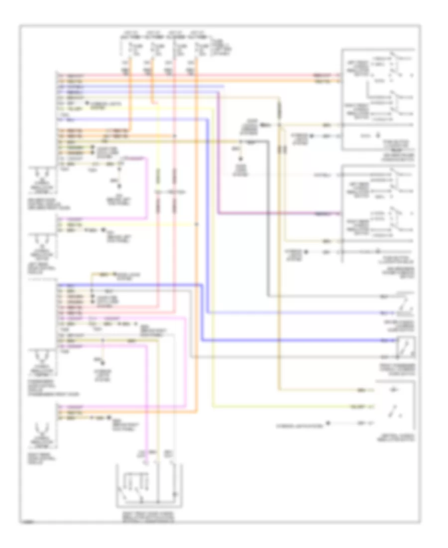 Power Windows Wiring Diagram for Volkswagen Eos Sport 2014