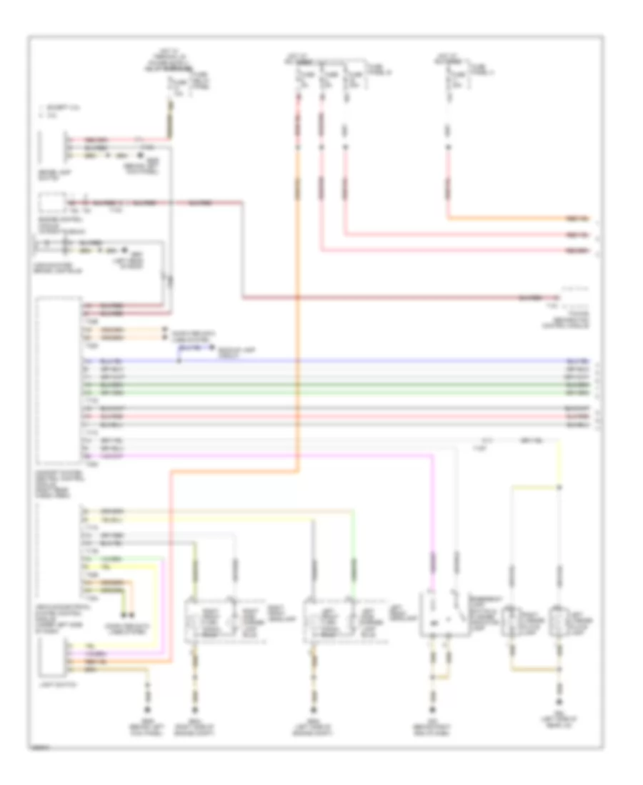 Exterior Lamps Wiring Diagram 1 of 2 for Volkswagen Touareg TDI Lux 2011