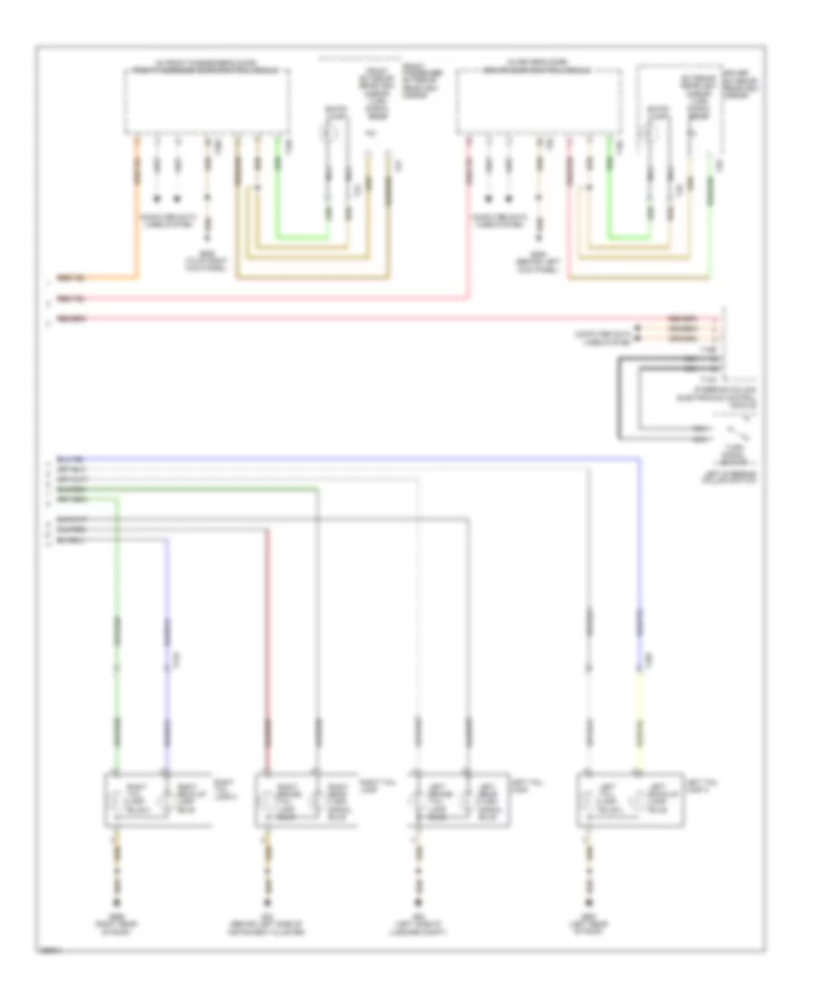 Exterior Lamps Wiring Diagram 2 of 2 for Volkswagen Touareg TDI Lux 2011