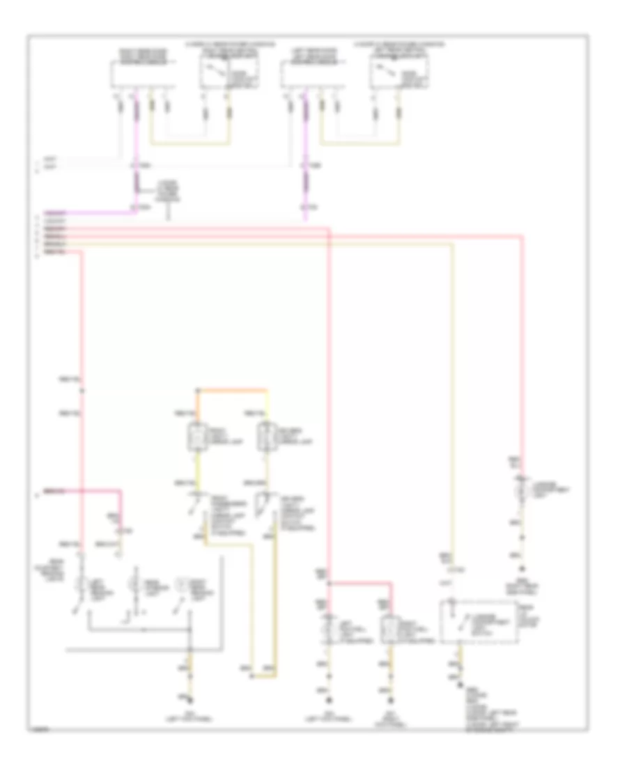Courtesy Lamps Wiring Diagram 2 of 2 for Volkswagen Golf 2014