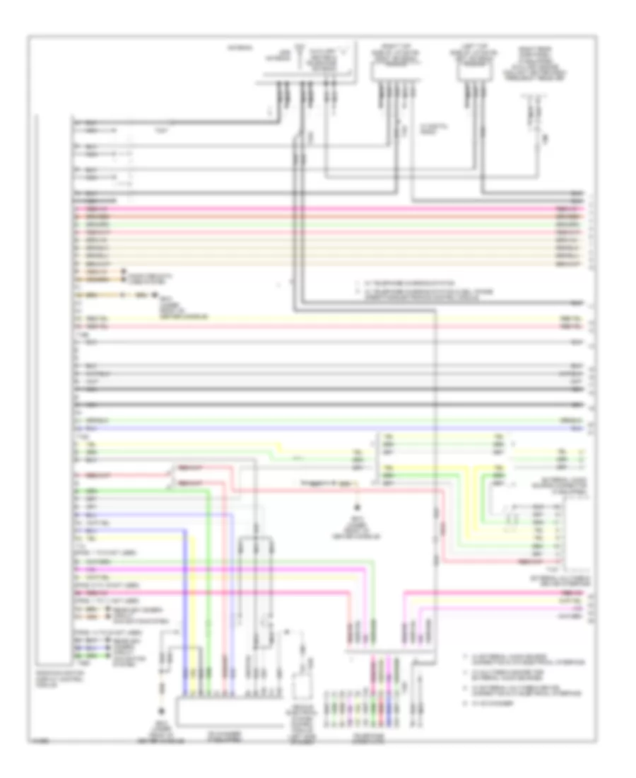 Radio Wiring Diagram, without Amplifier (1 of 3) for Volkswagen Golf 2014