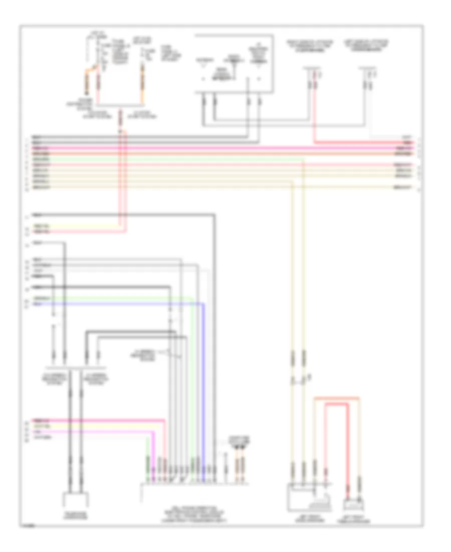 Radio Wiring Diagram, without Amplifier (2 of 3) for Volkswagen Golf 2014