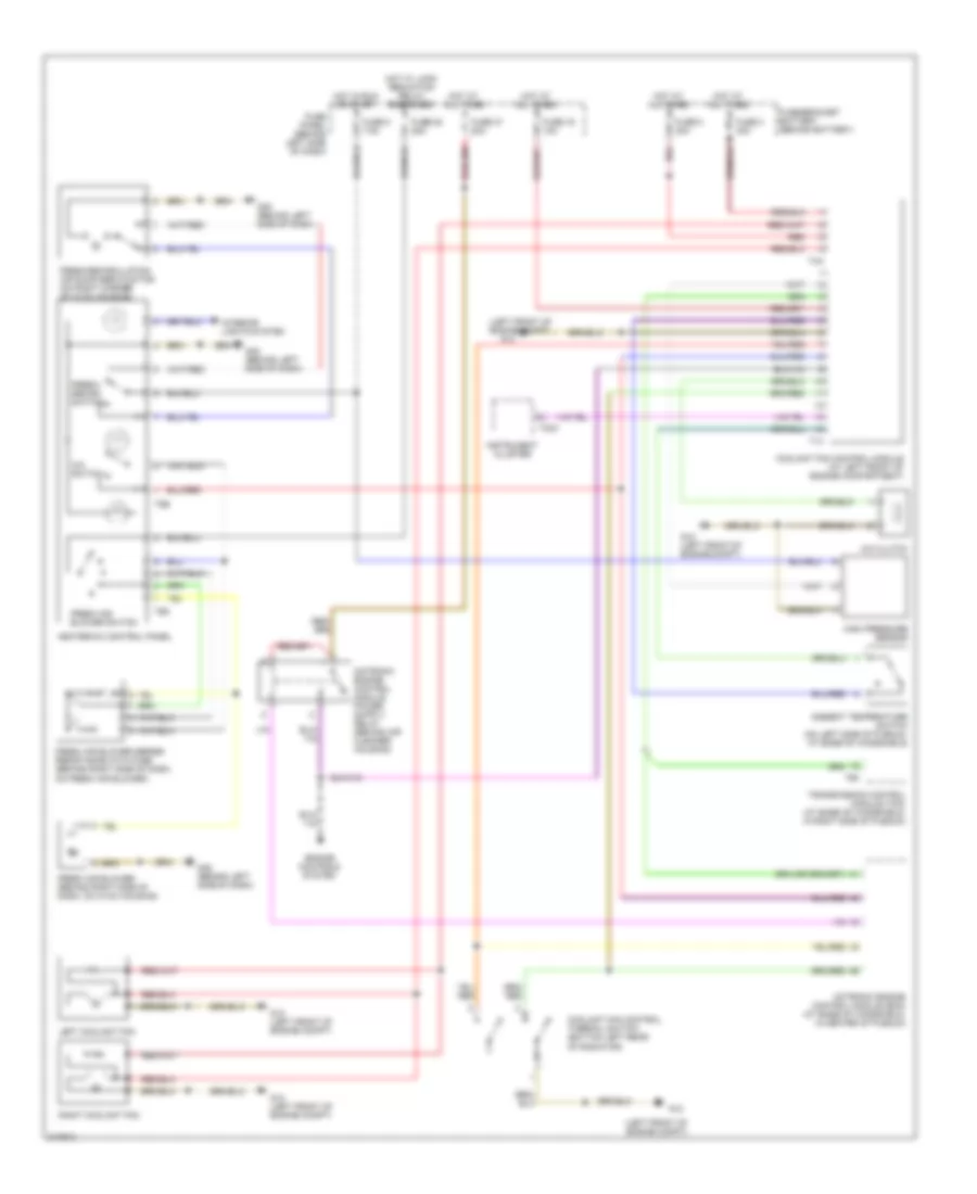 2.0L, Manual AC Wiring Diagram, Engine Code BBW for Volkswagen Jetta GLS 2004