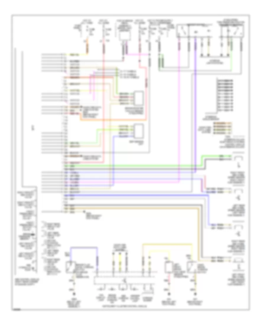 Anti lock Brakes Wiring Diagram with ESP EDL  ASR for Volkswagen R32 2008