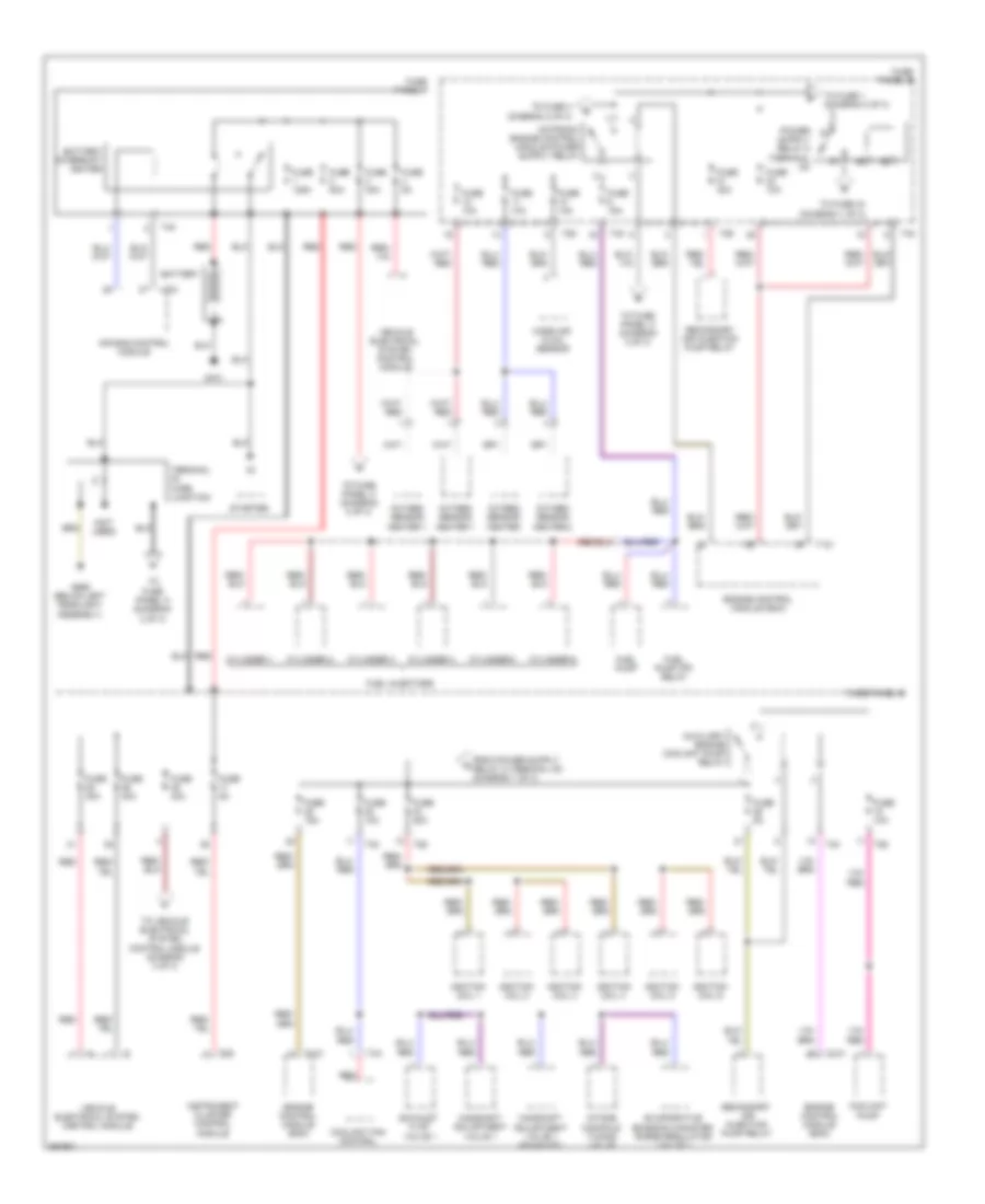 Power Distribution Wiring Diagram 1 of 3 for Volkswagen R32 2008