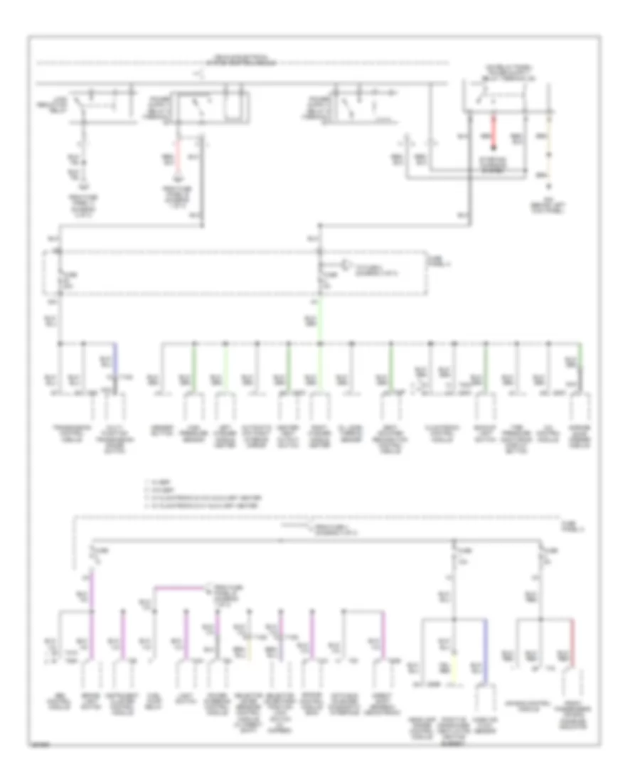Power Distribution Wiring Diagram (3 of 3) for Volkswagen R32 2008