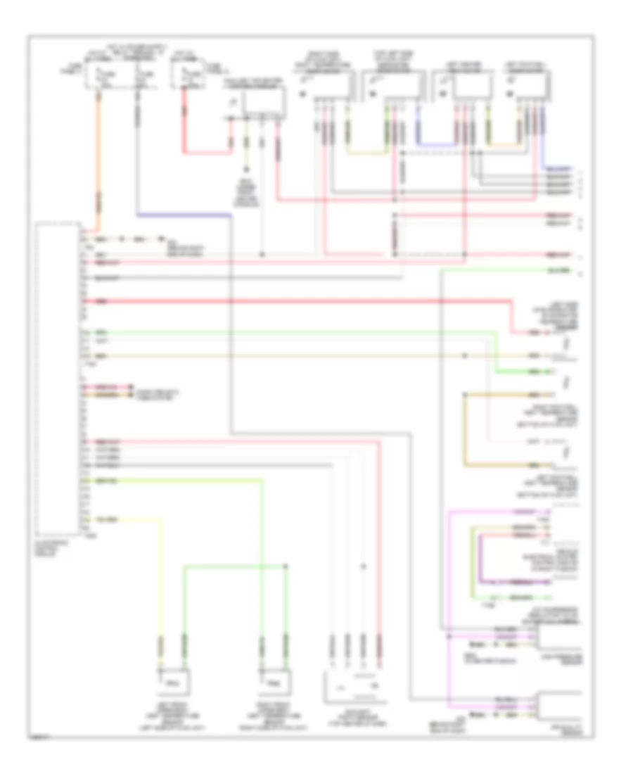 Automatic A C Wiring Diagram Dual Zone A C 1 of 2 for Volkswagen Touareg VR6 Executive 2011