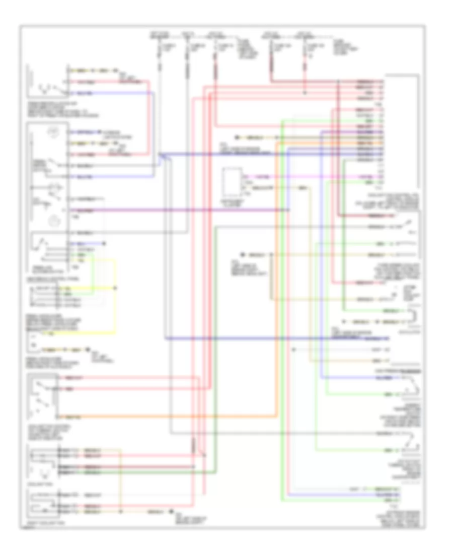 1.8L Turbo, Manual AC Wiring Diagram, Except Convertible for Volkswagen New Beetle GL 2004
