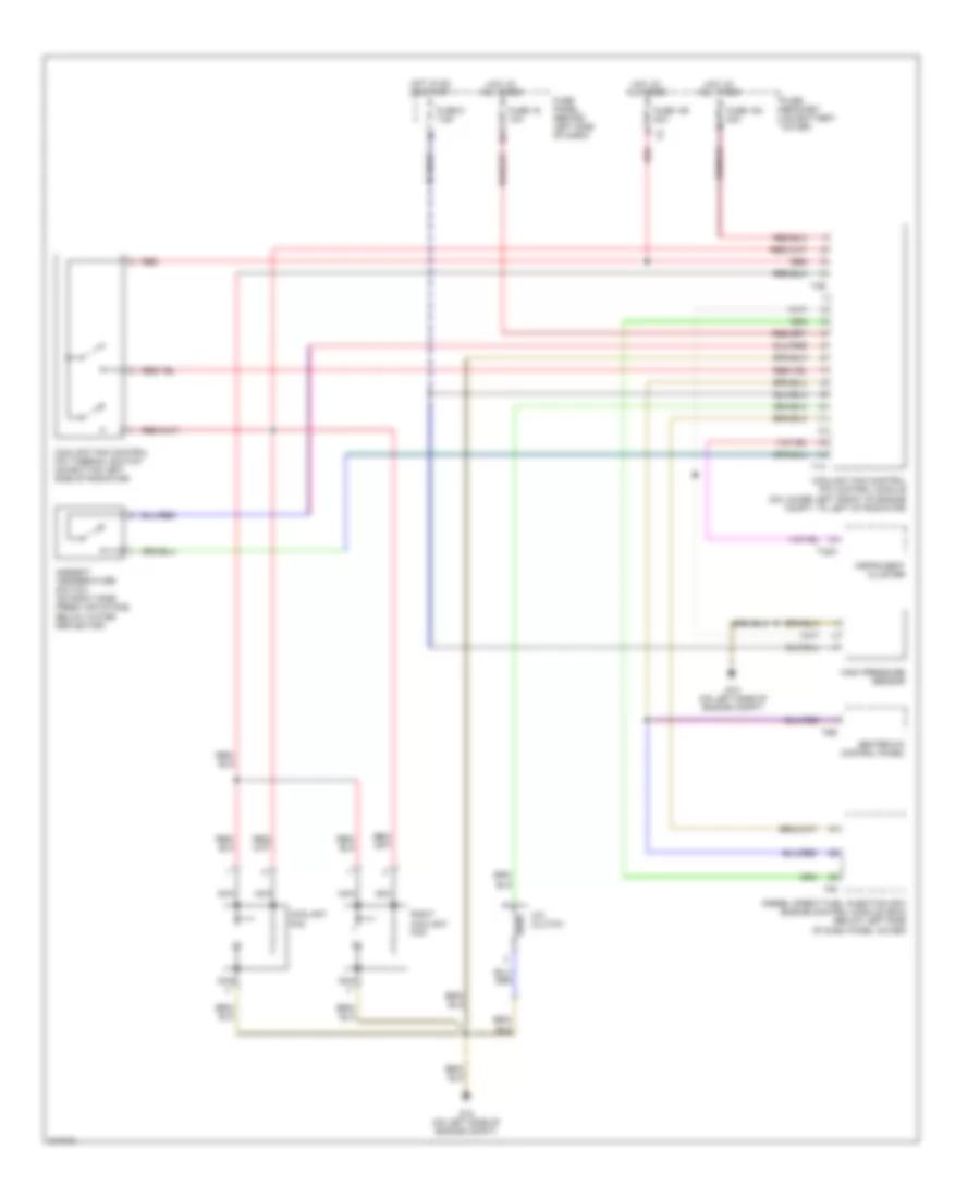 1.9L Turbo Diesel, Cooling Fan Wiring Diagram, Engine Code BEW for Volkswagen New Beetle GL 2004