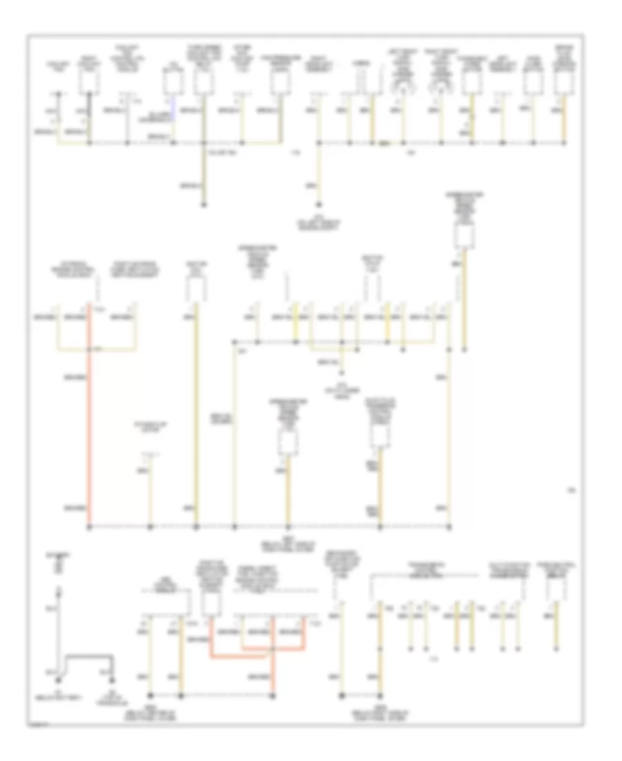 Ground Distribution Wiring Diagram Except Convertible 1 of 4 for Volkswagen New Beetle GL 2004