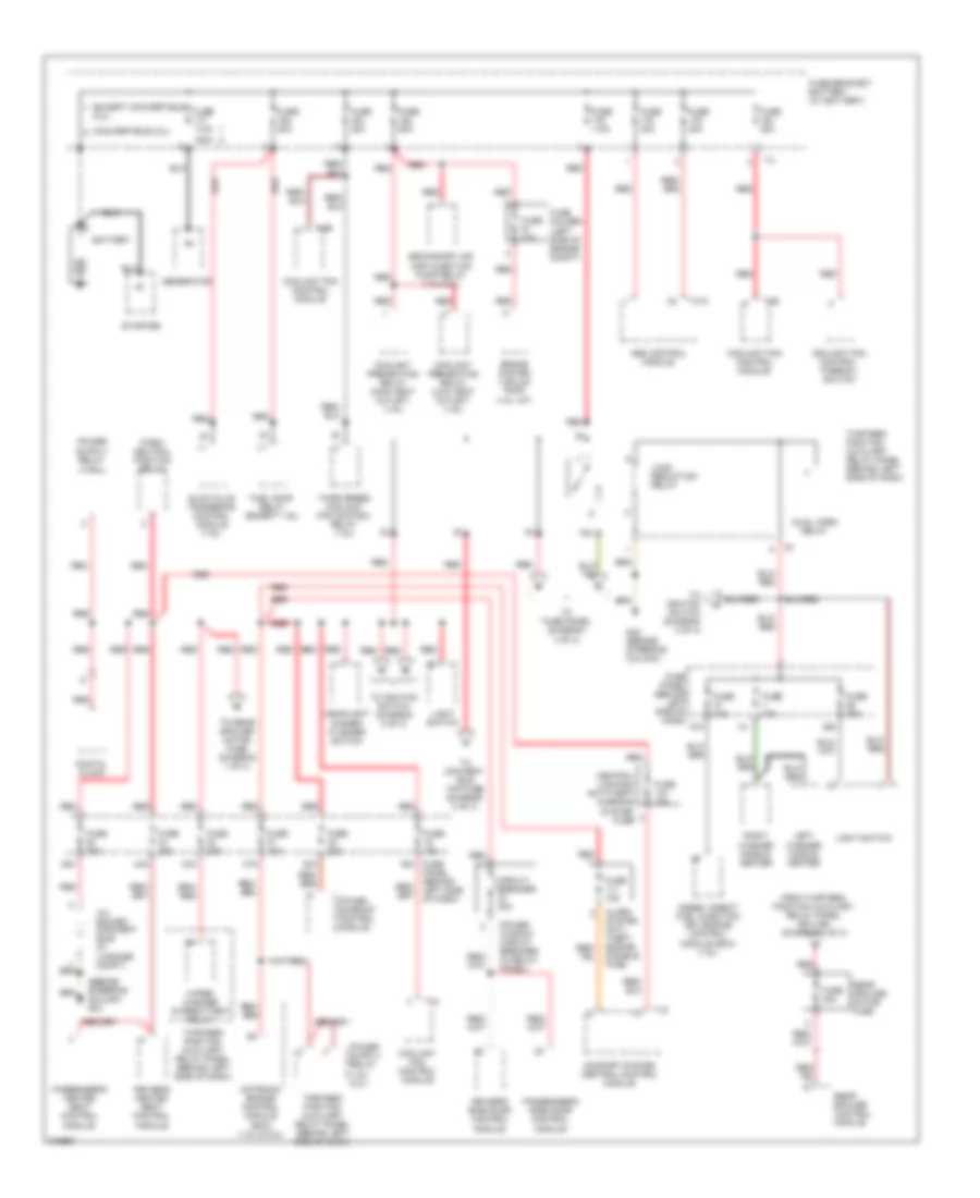 Power Distribution Wiring Diagram 1 of 3 for Volkswagen New Beetle GL 2004