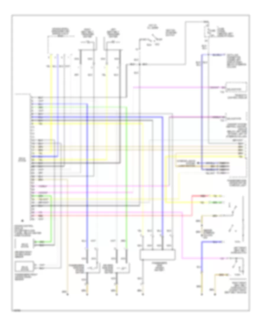 Supplemental Restraints Wiring Diagram 1 of 2 for Volkswagen New Beetle GL 2004