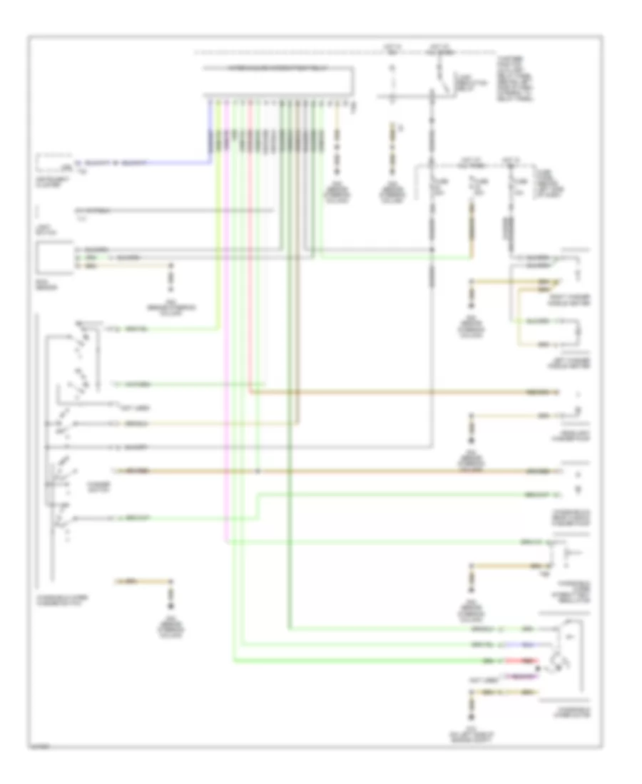 Электросхема стеклоочистителя, дворников и омывателя для Volkswagen New Beetle GL 2004