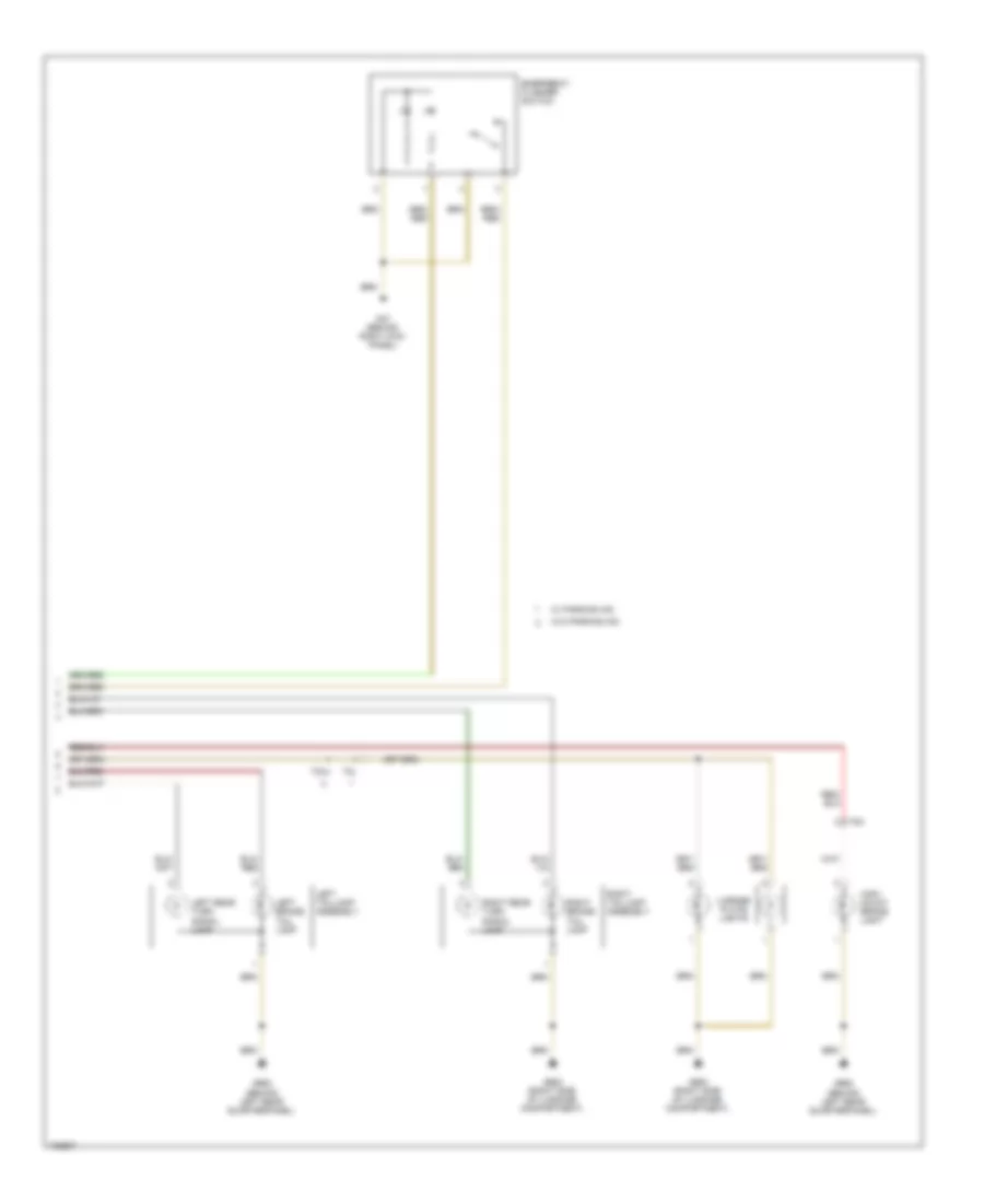 Exterior Lamps Wiring Diagram 2 of 2 for Volkswagen GTI Wolfsburg Edition 2014