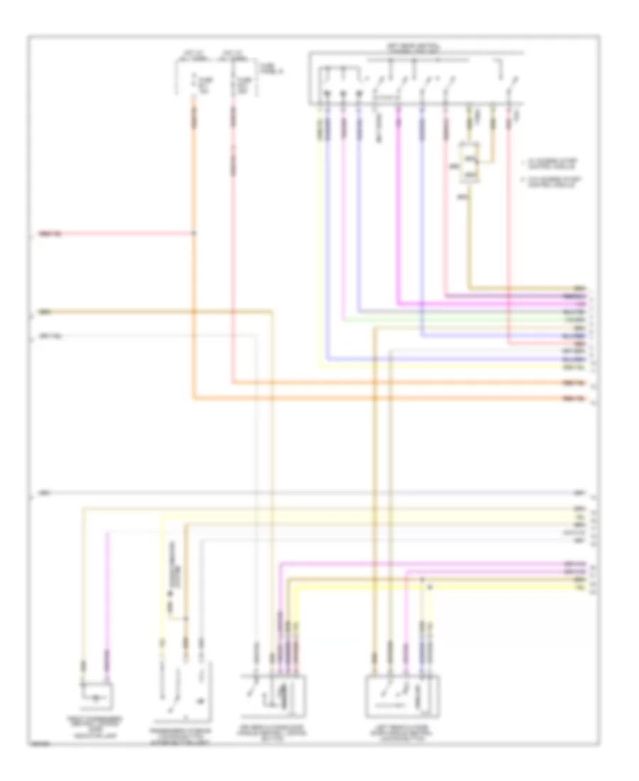Forced Entry Wiring Diagram (3 of 4) for Volkswagen Touareg 2008