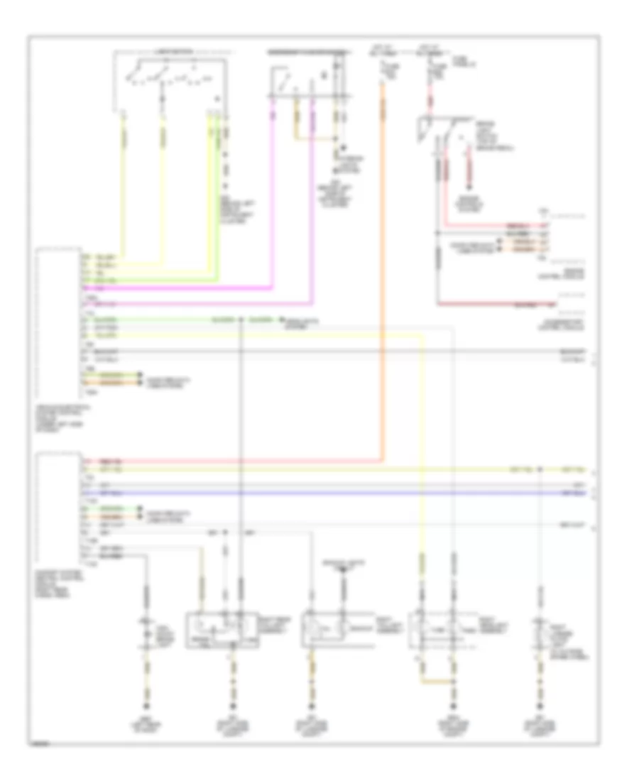 Exterior Lamps Wiring Diagram (1 of 2) for Volkswagen Touareg 2008
