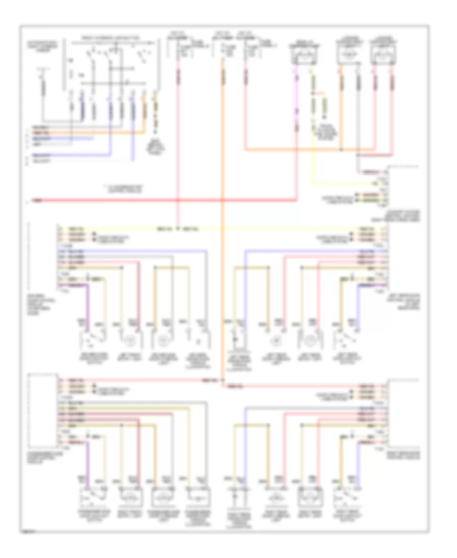 Courtesy Lamps Wiring Diagram (2 of 2) for Volkswagen Touareg 2008