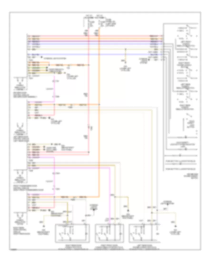 Power Windows Wiring Diagram with High Equipment for Volkswagen Jetta GLI 2014