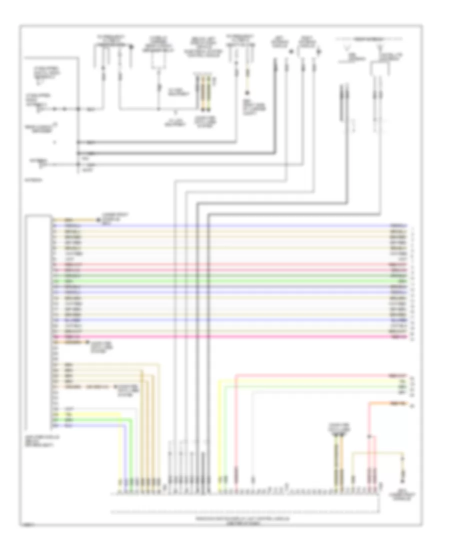 Radio Wiring Diagram, with Navigation with Amplifier (1 of 3) for Volkswagen Jetta GLI 2014