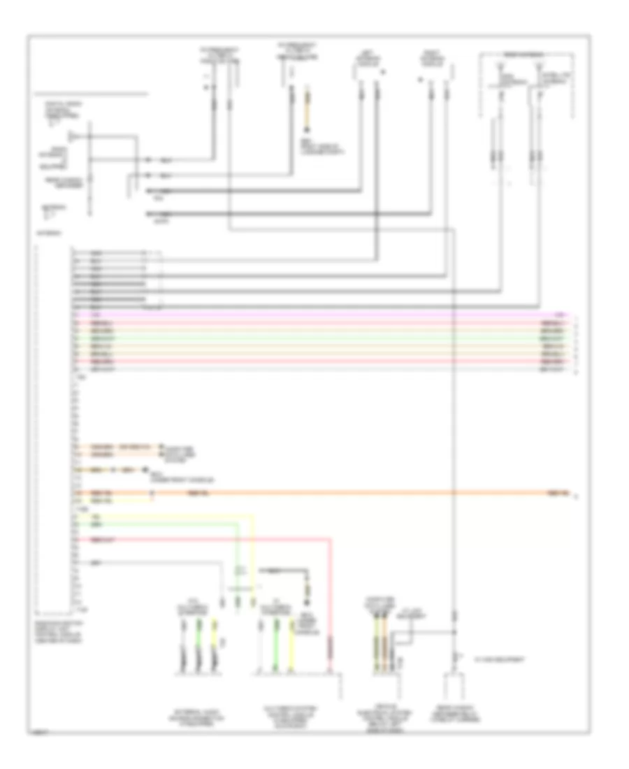 Radio Wiring Diagram, with Navigation without Amplifier (1 of 2) for Volkswagen Jetta GLI 2014
