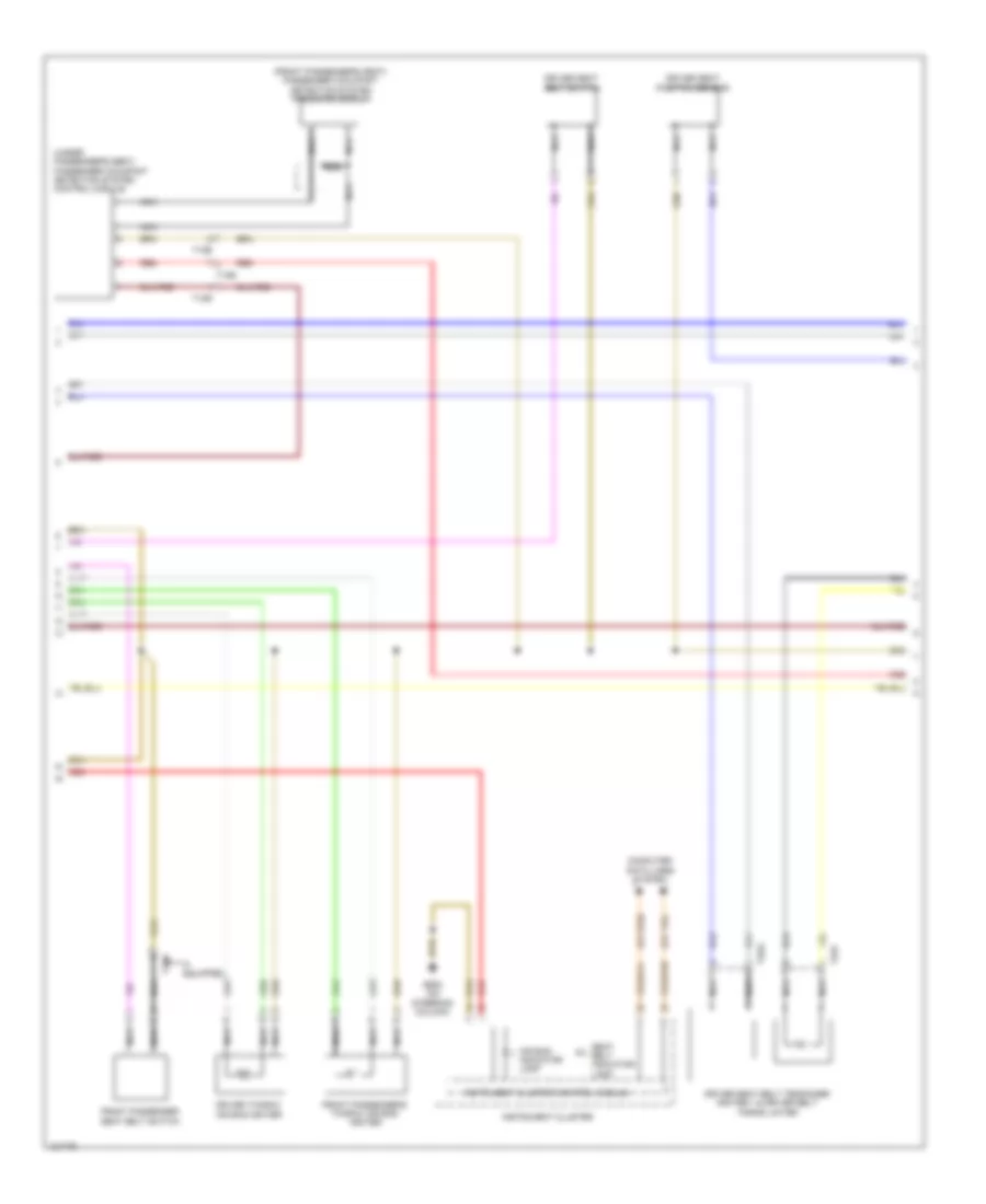 Supplemental Restraints Wiring Diagram 2 of 3 for Volkswagen Jetta GLI 2014
