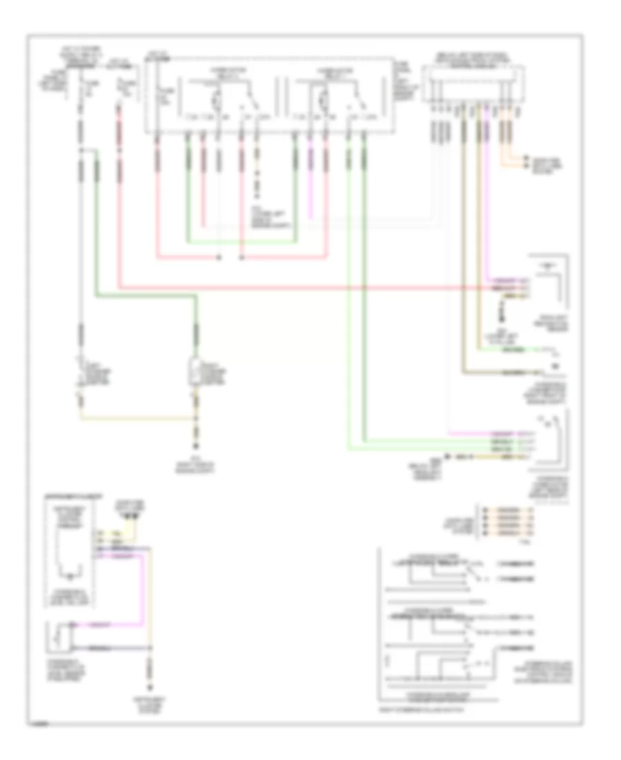 Электросхема стеклоочистителя, дворников и омывателя, С Высокое оборудование для Volkswagen Jetta GLI 2014