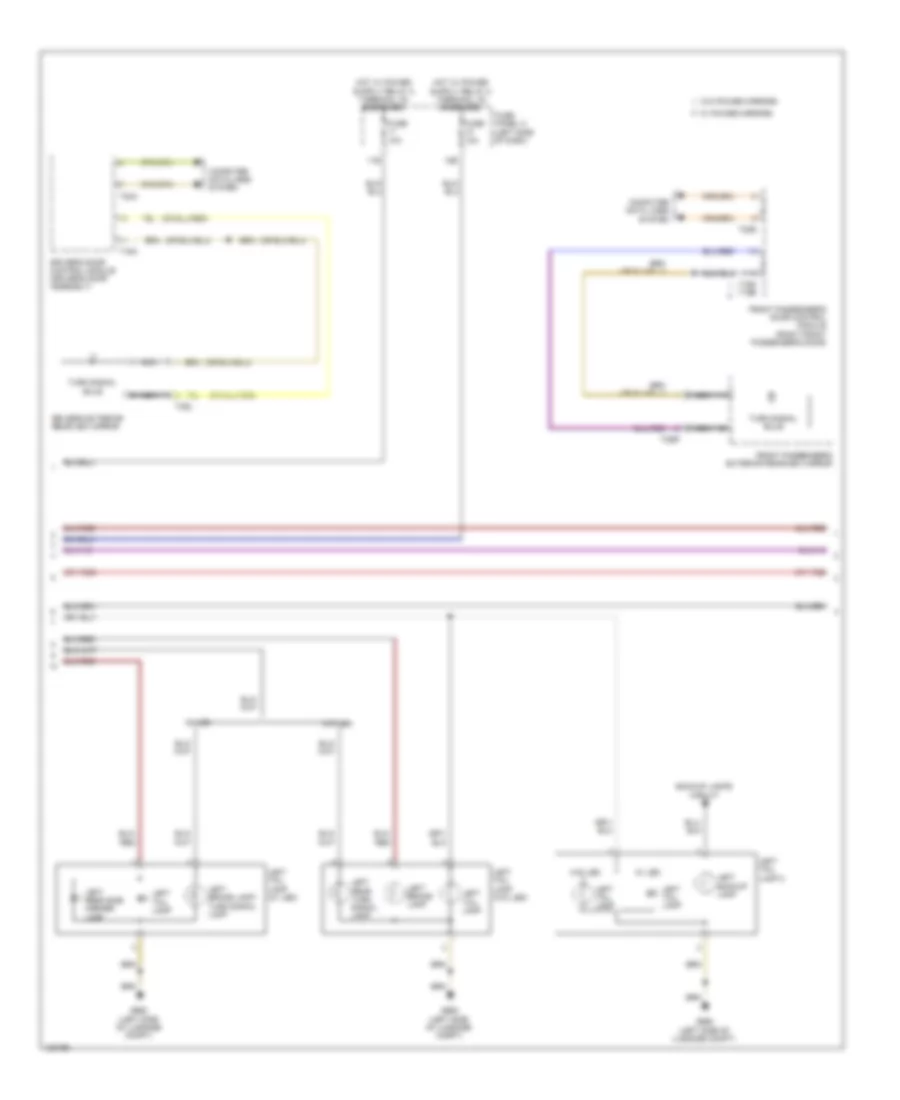 Exterior Lamps Wiring Diagram, with High Equipment (3 of 4) for Volkswagen Jetta GLI 2014