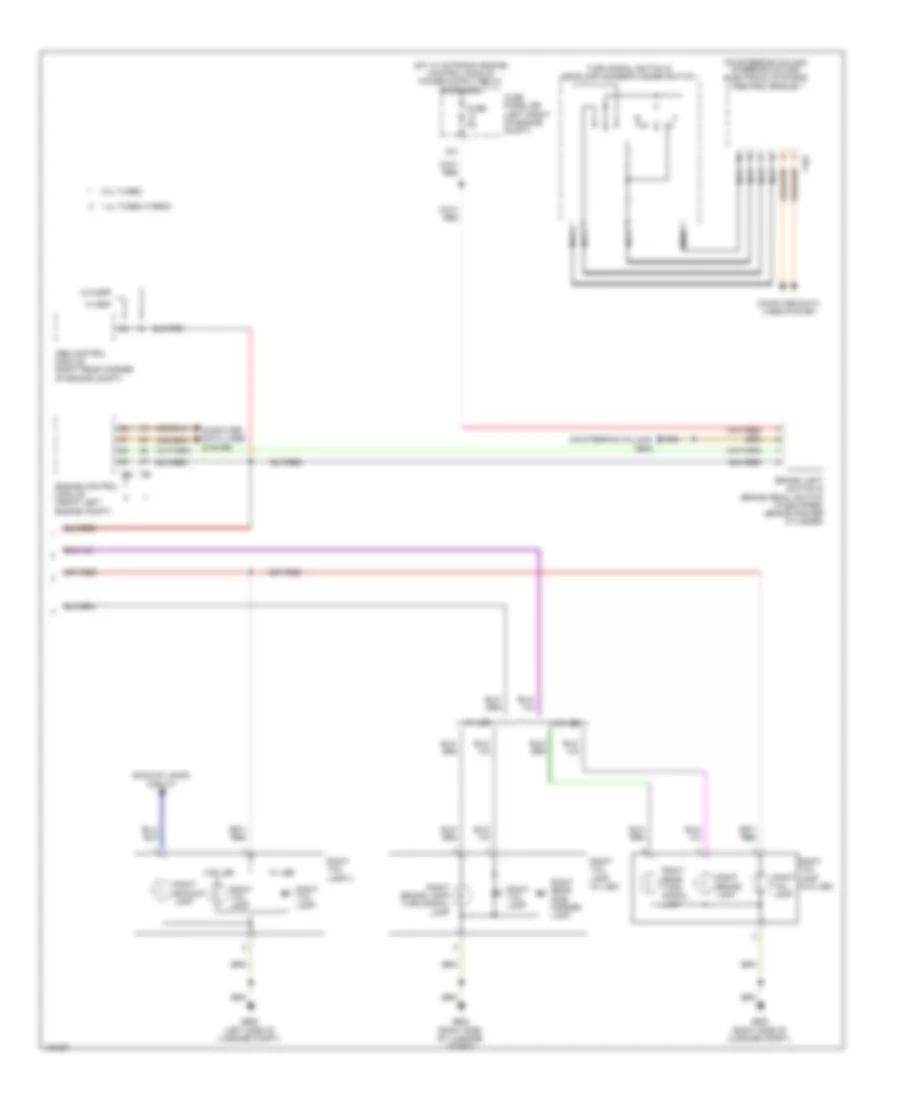 Exterior Lamps Wiring Diagram with High Equipment 4 of 4 for Volkswagen Jetta GLI 2014