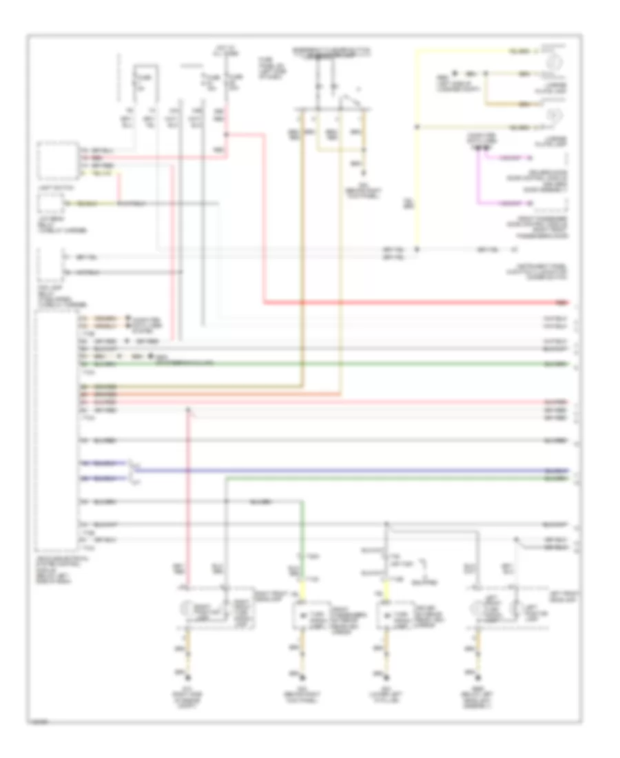Exterior Lamps Wiring Diagram, with Low Equipment (1 of 2) for Volkswagen Jetta GLI 2014