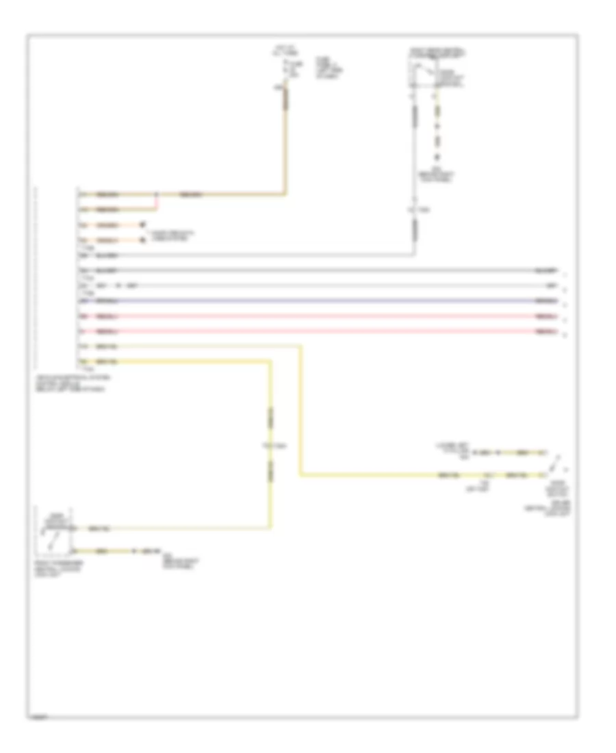 Courtesy Lamps Wiring Diagram, with Low Equipment (1 of 3) for Volkswagen Jetta GLI 2014