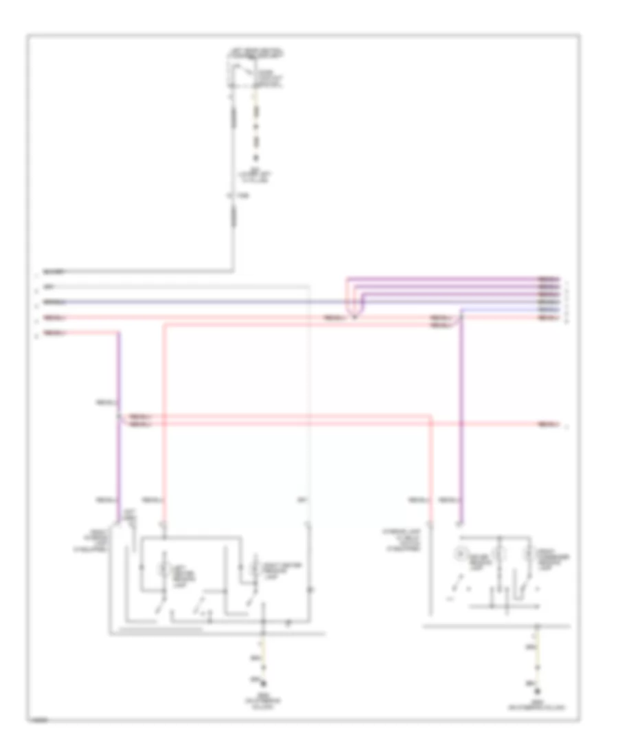 Courtesy Lamps Wiring Diagram, with Low Equipment (2 of 3) for Volkswagen Jetta GLI 2014