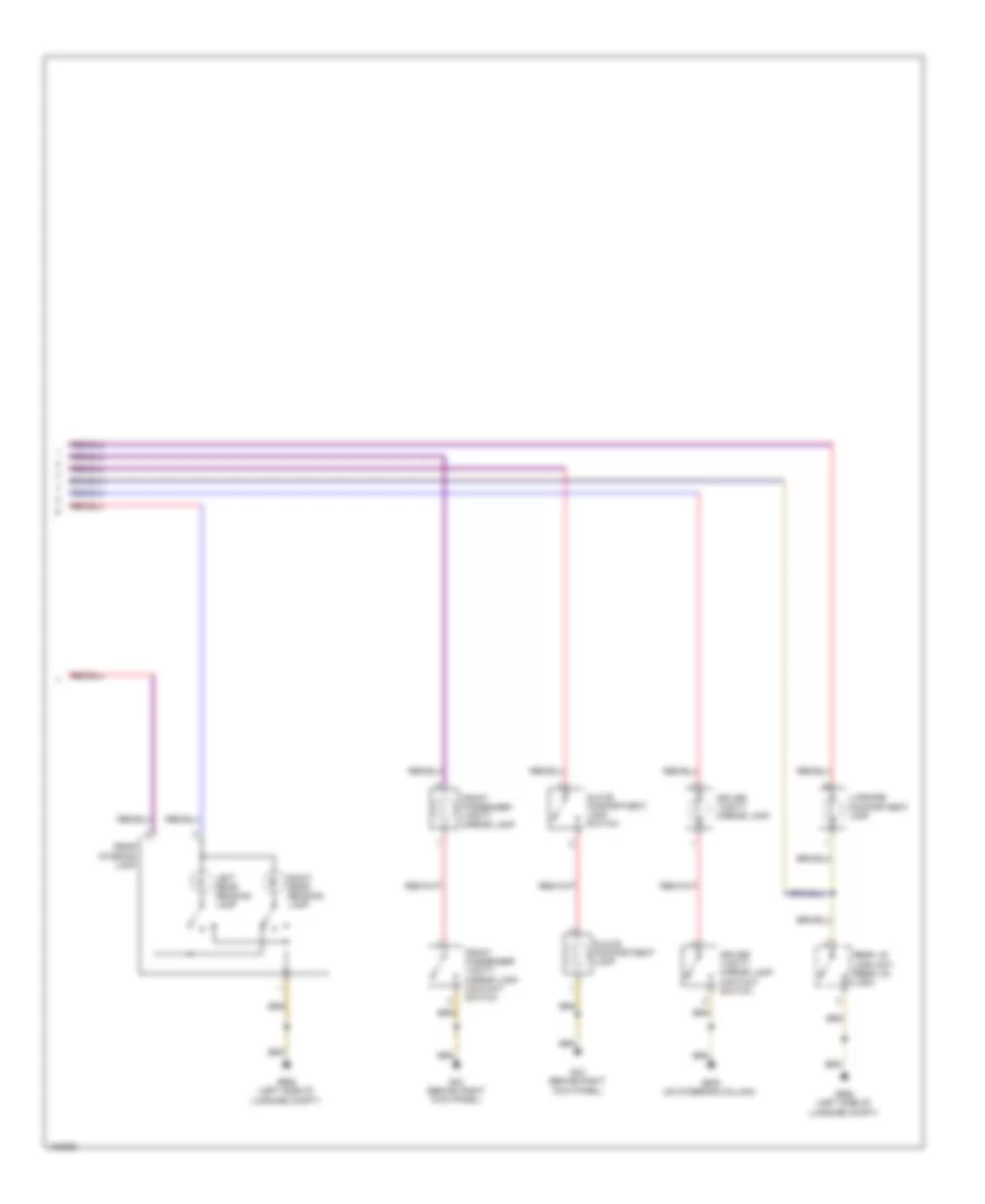 Courtesy Lamps Wiring Diagram, with Low Equipment (3 of 3) for Volkswagen Jetta GLI 2014
