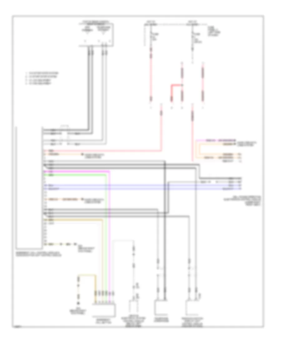 Emergency Call Wiring Diagram for Volkswagen Jetta GLI 2014