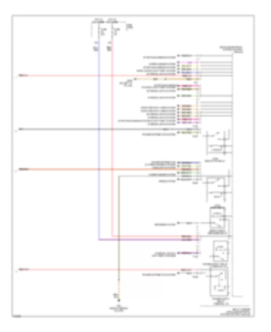 Vehicle Electrical System Control Module Wiring Diagram 2 of 2 for Volkswagen CC Luxury 2009