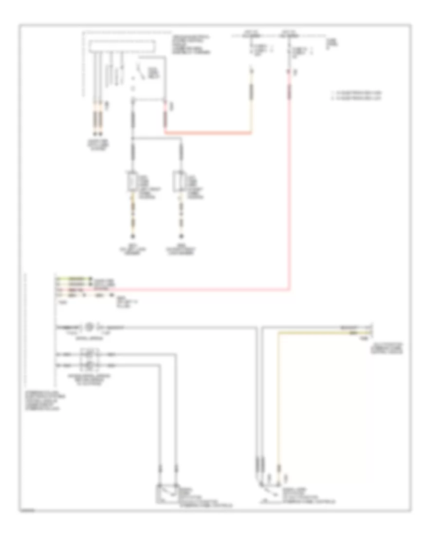 Horn Wiring Diagram for Volkswagen CC Luxury 2009