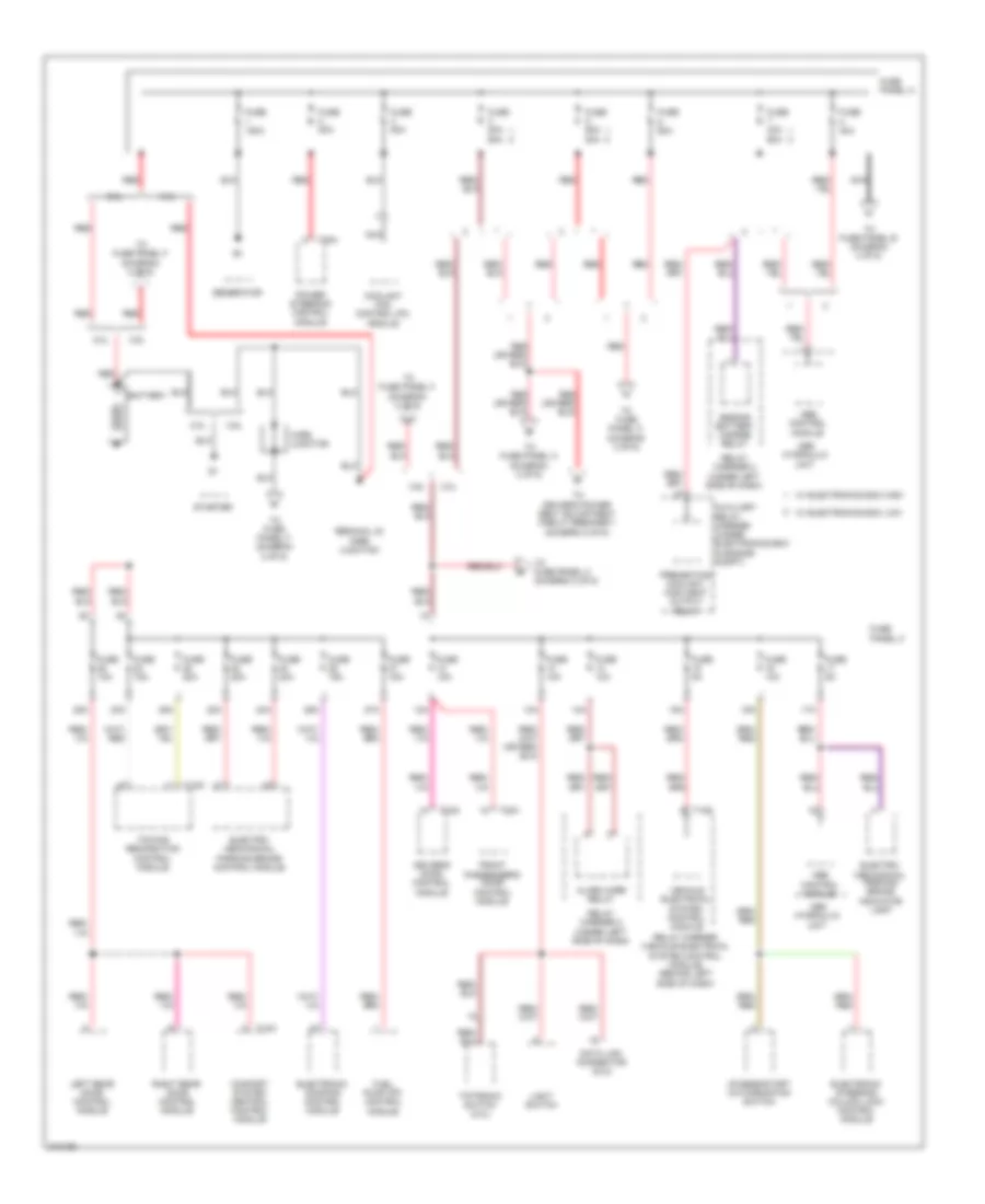 Power Distribution Wiring Diagram 1 of 6 for Volkswagen CC Luxury 2009