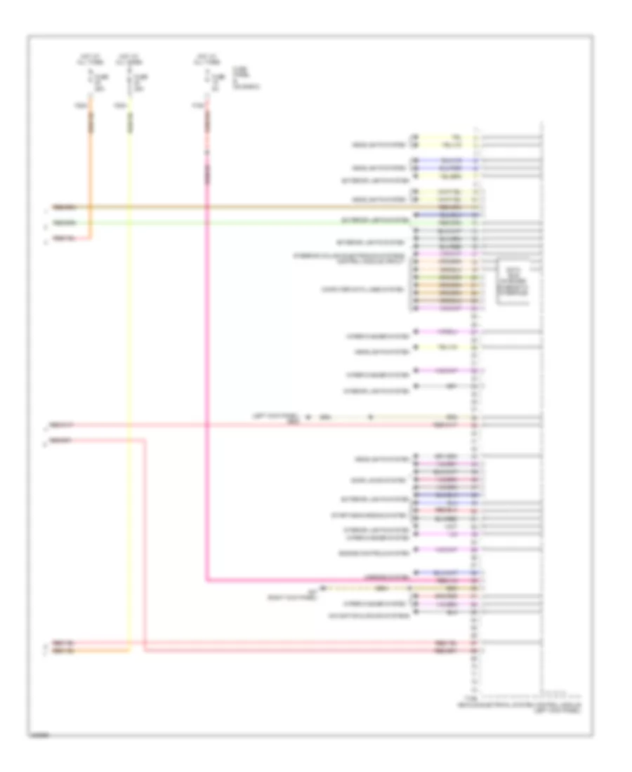 Vehicle Electrical System Control Module Wiring Diagram 2 of 2 for Volkswagen Beetle 2012