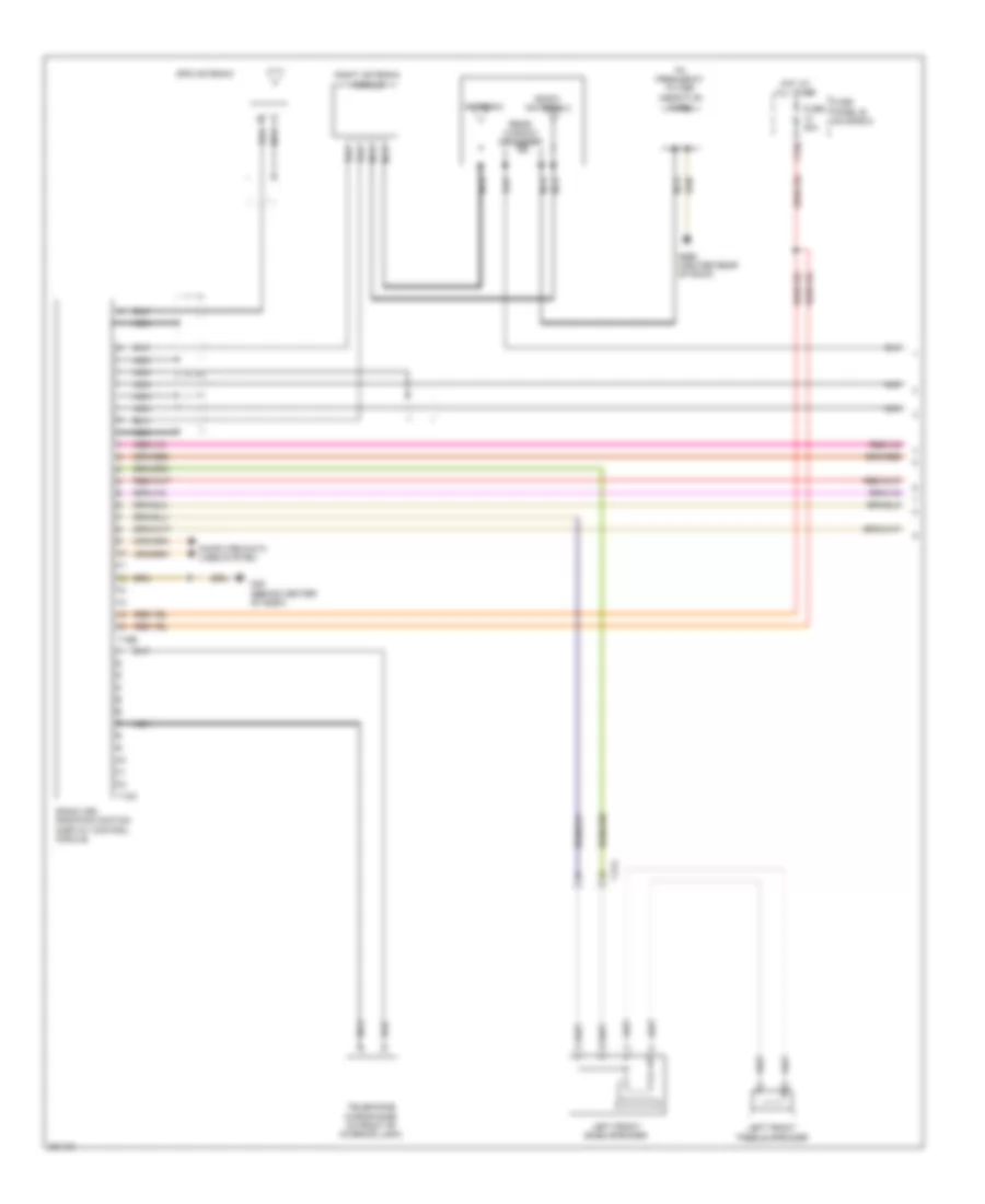 Radio Wiring Diagram, without Amplifier (1 of 2) for Volkswagen Beetle 2012
