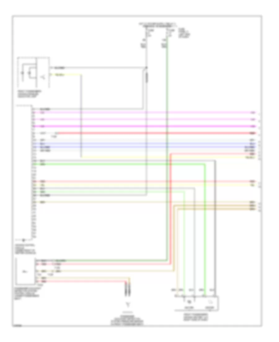 Supplemental Restraints Wiring Diagram 1 of 3 for Volkswagen Beetle 2012