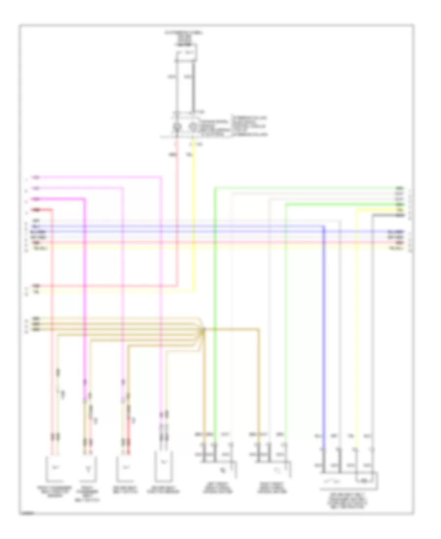Supplemental Restraints Wiring Diagram 2 of 3 for Volkswagen Beetle 2012